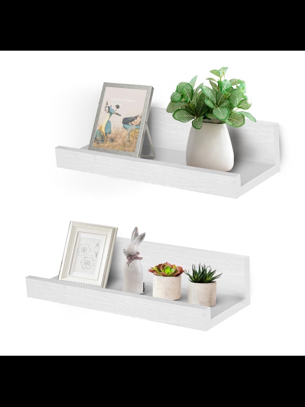 White Floating Wall Shelf Set - Brand